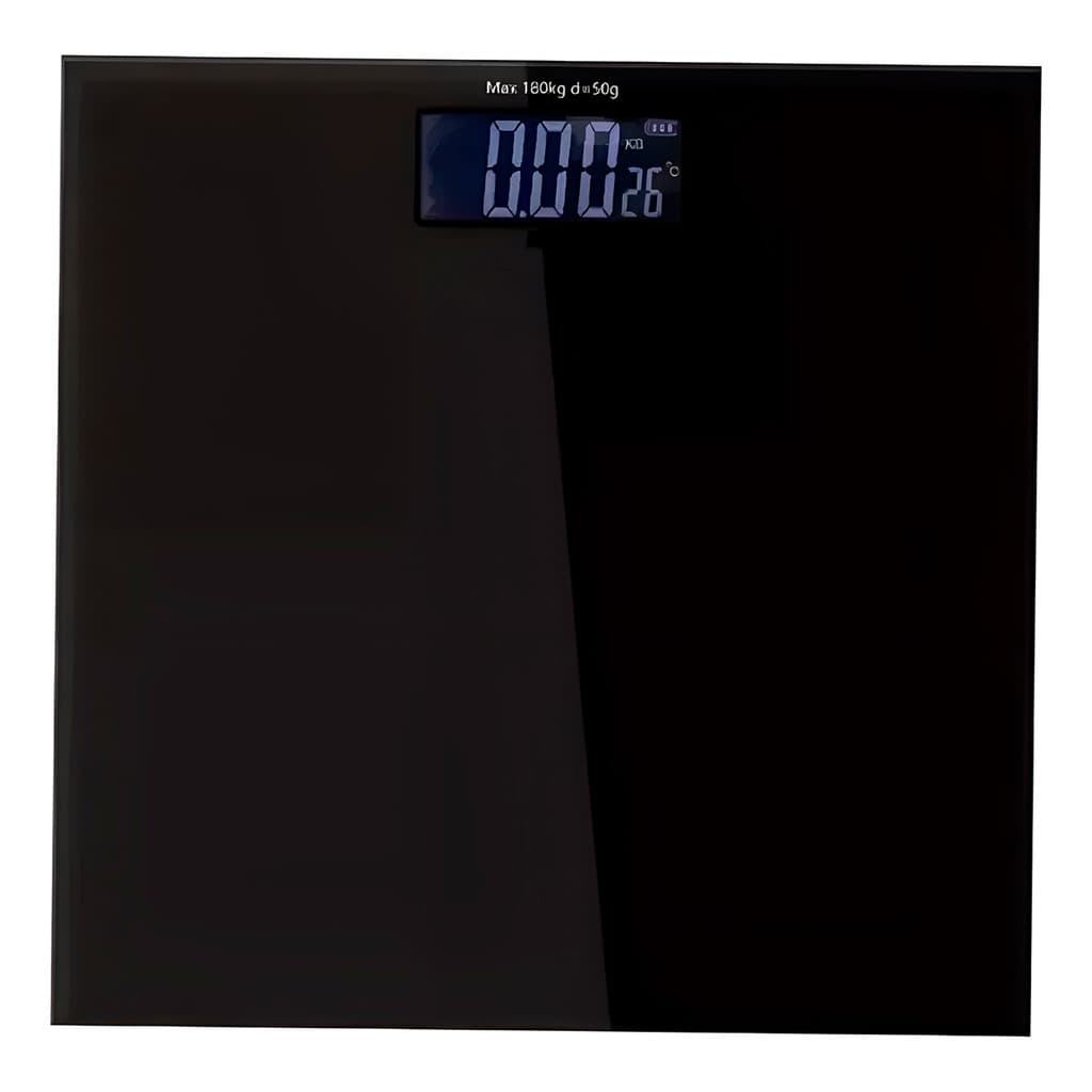 Balança Vidro Temperado 180kg UL Corporal Quadrada Cor:Preto