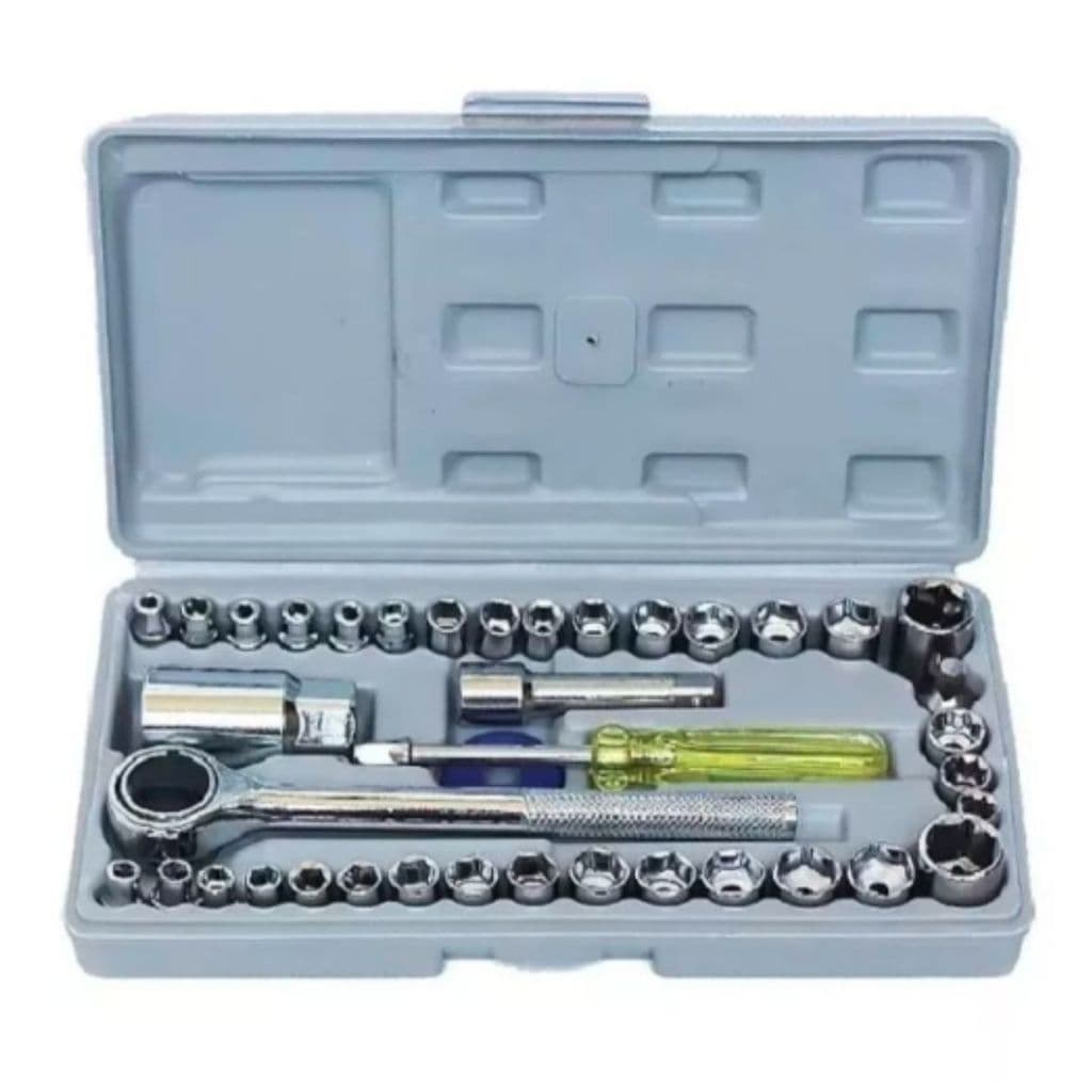 Kit De Ferramentas Catraca Reversivel  40 pecas