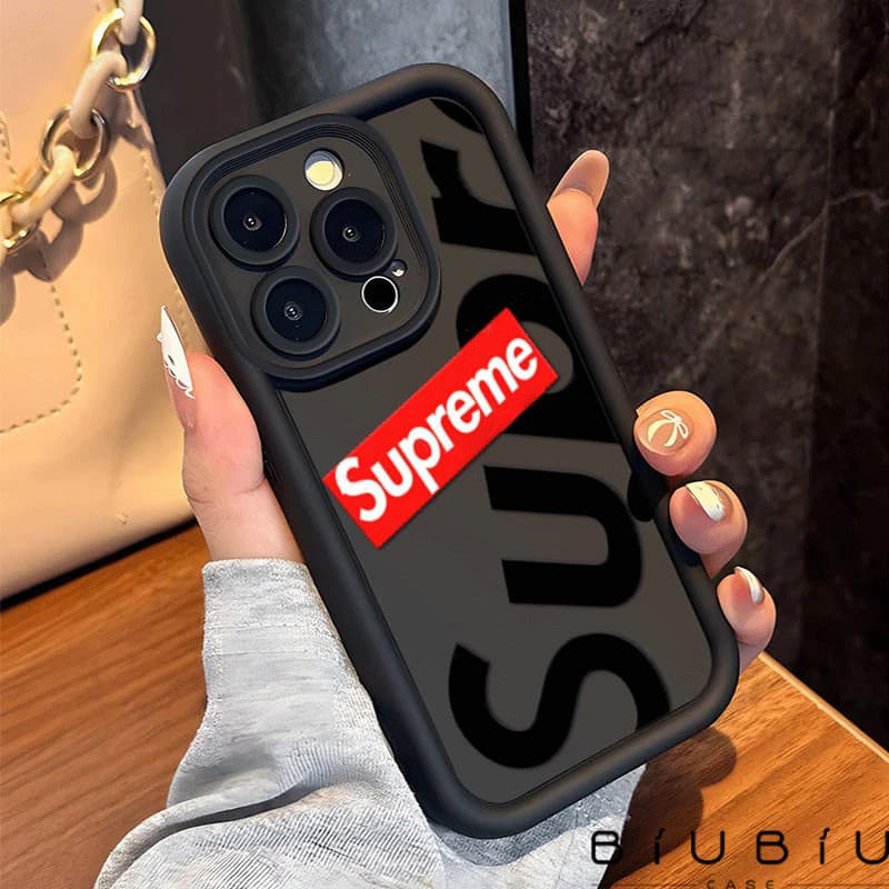 Capinha Capa Para iPhone XR 11 12 13 14 15 16 17 PRO MAX 7/8 PLUS Silicone À Prova de Choque Letras pretas