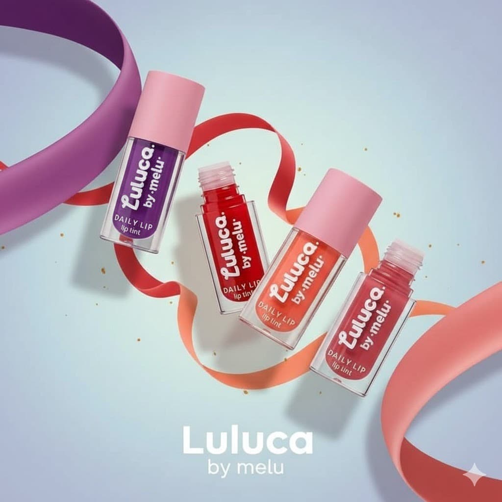 Kit 4 Lip Tint Daily Lip - Luluca By Melu RR-L6604