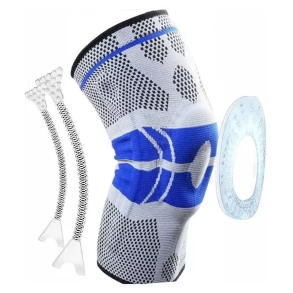 Joelheira GG com Anel de Silicone Massageador - Compressão 3D para Conforto e Estabilidade