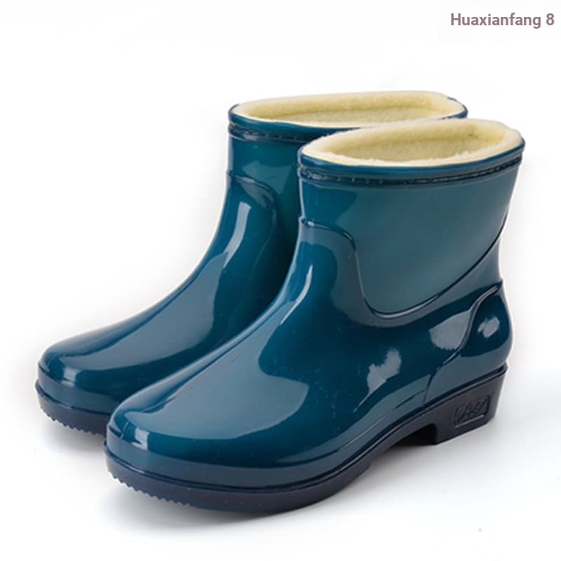 {2026 Novidades} Botas de chuva femininas para adultos, cano médio, sapatos impermeáveis, botas de chuva, quatro estaçõe