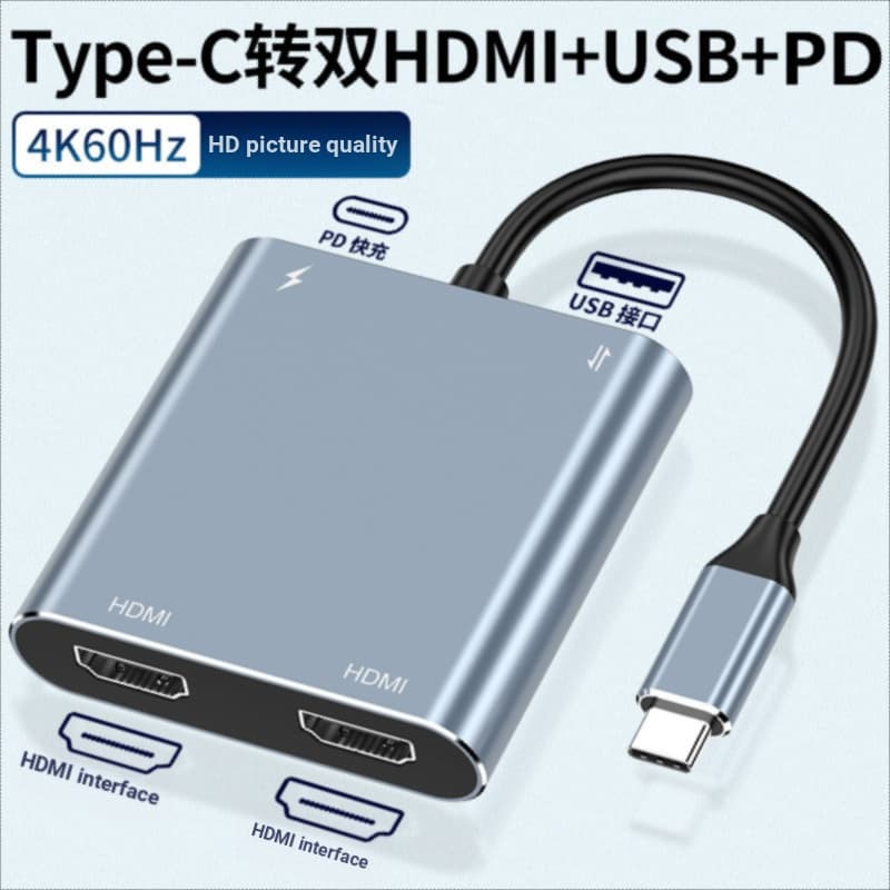 Estação de acoplamento Typec para hdmi Docking Station vga Adequado para Notebook Apple Tablet ipad Lenovo macbook Compu