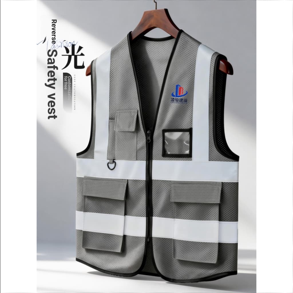 Colete reflexivo workwear personalizado canteiro de obras noite construção estrada segurança workwear colete logotipo im