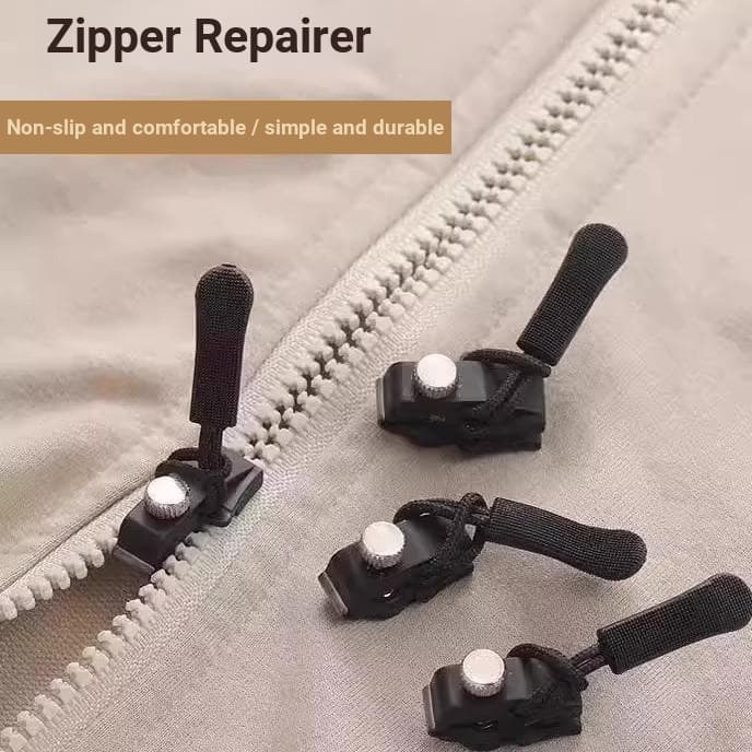 Substituível universal zíper puxar zíper reparação ferramenta útil mochila plástico Metal universal destacável puxar pux
