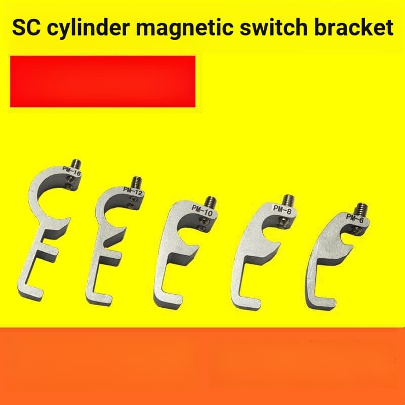 SU SC SI Cilindro CS1-F/U Sensor Magnético Interruptor Fixação Suporte de Instalação Fivela PM-6-8-10-12