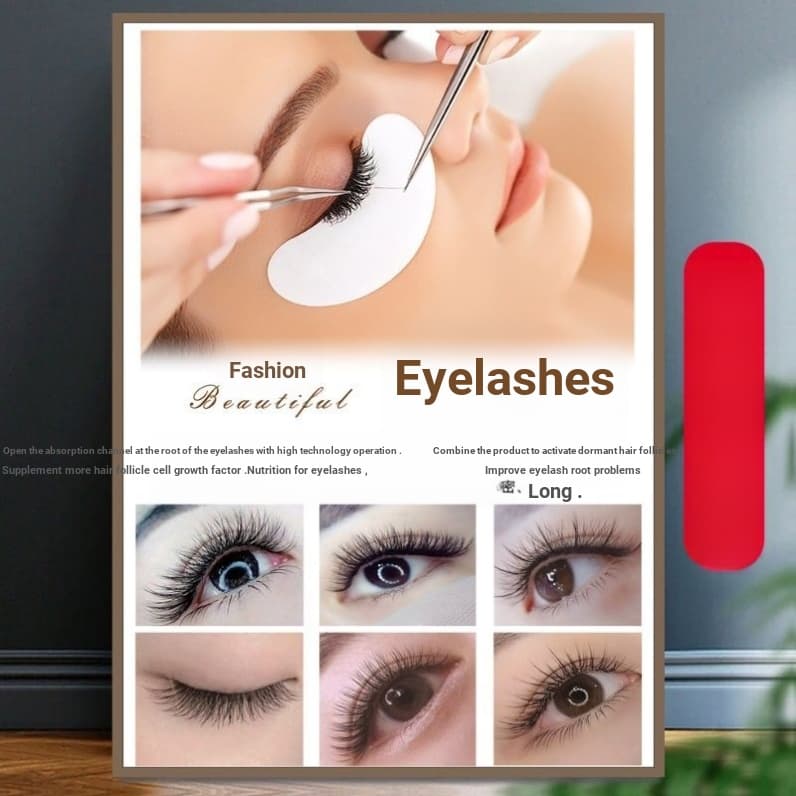 Edição de exibição de cílios cartaz promocional adesivo de parede salão de beleza Manicure cílios pintura decorativa cíl