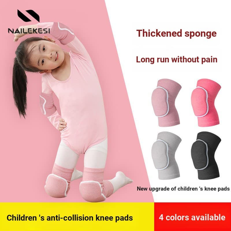Equipamento de proteção para dança infantil, basquete, joelheiras dedicadas para meninas, joelheiras resistentes a choqu
