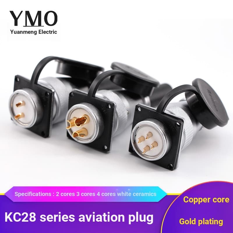 Plugue de aviação KC28 2 núcleos 3 núcleos 4 núcleos tomada de aviação de cerâmica branca vendida separadamente