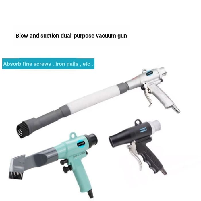 Omai Plus pistola de vácuo pneumática soprando sucção dupla utilização secador de cabelo capa de vácuo multifuncional fe
