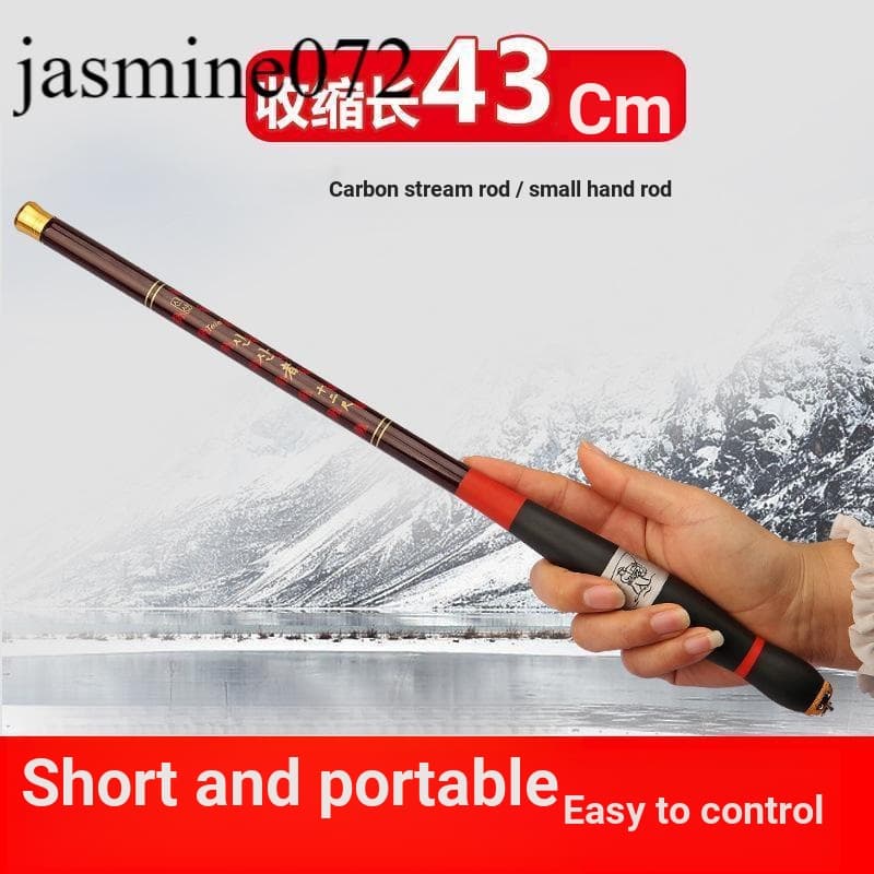 Vara de pesca de peixe Mesa Vara de pesca Conjunto de suprimentos de pesca Encolher 40 cm de comprimento Vara de mão de