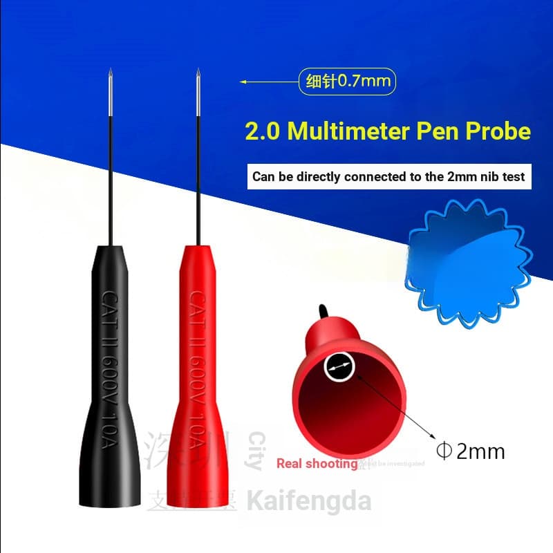 Caneta multímetro Extra-fina, sonda de piercing não danificada, tipo Universal, agulha traseira, reparo automático, test