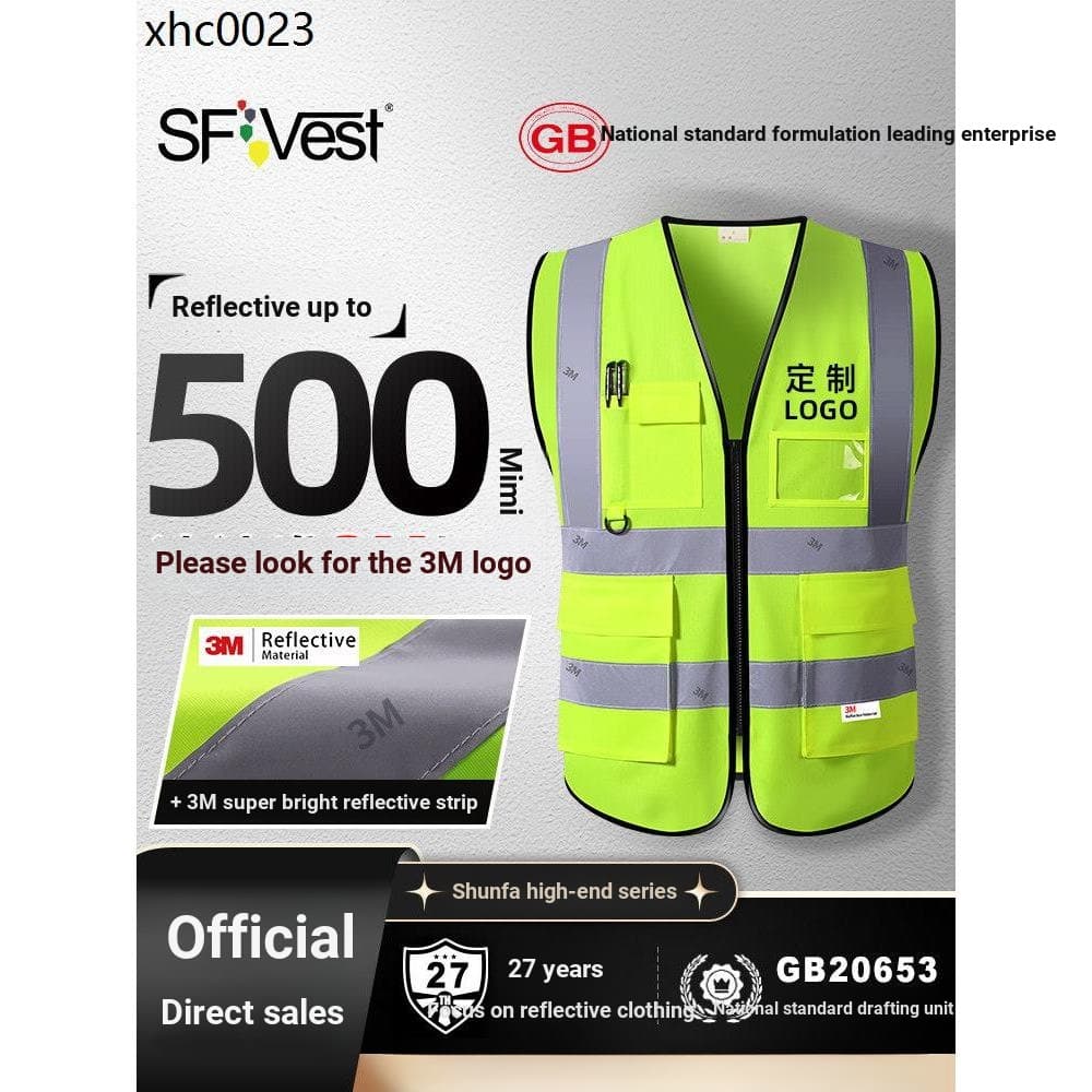 3M tira reflexiva colete de segurança fluorescente amarelo colete tráfego ciclismo aviso roupas reflexivas