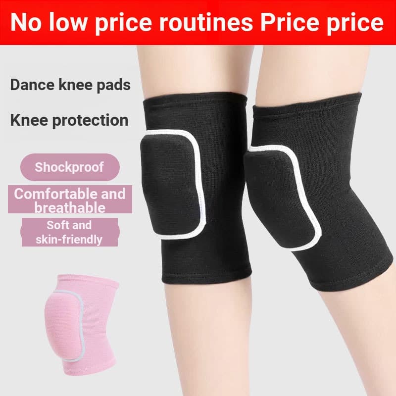 Joelheiras esportivas para dança, vôlei, futebol, corrida, ioga, ajoelhado, esponja espessada, joelheiras para dança, pa