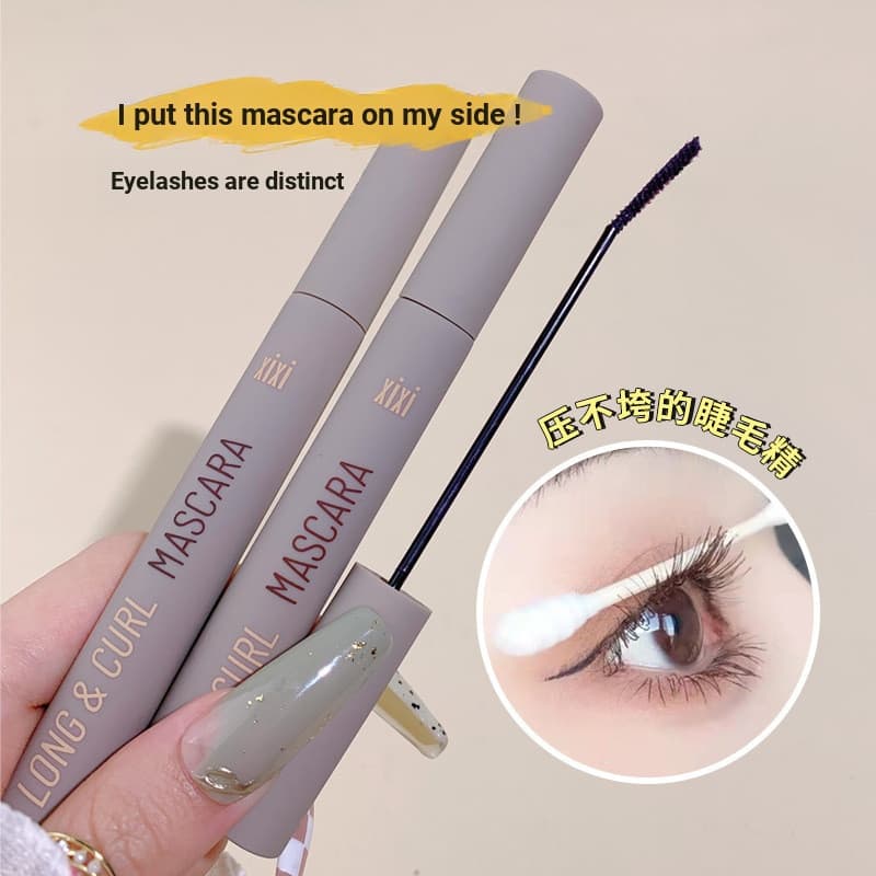 Maquiagem xixi alongamento Curling rímel à prova dwaterproof água à prova de suor sem manchas raízes claras estilo rímel