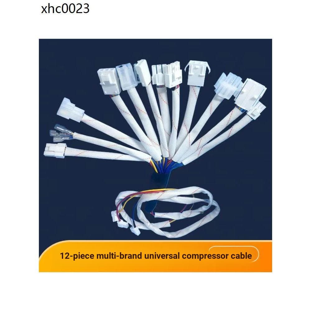 Multi-marca universal conversão de frequência ar condicionado teste Compressor cabo de conexão 12 cabeças cabo universal