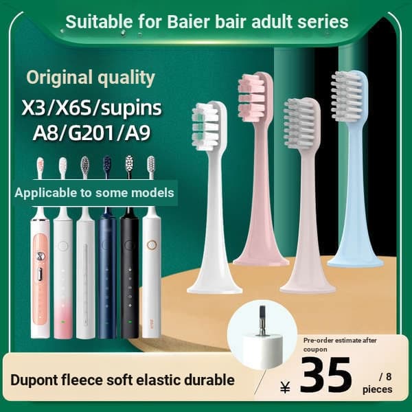 Escova de dentes elétrica substituição cabeça limpeza bonito Ser adaptar Bayer bair cabeça escova de dentes elétrica X3s