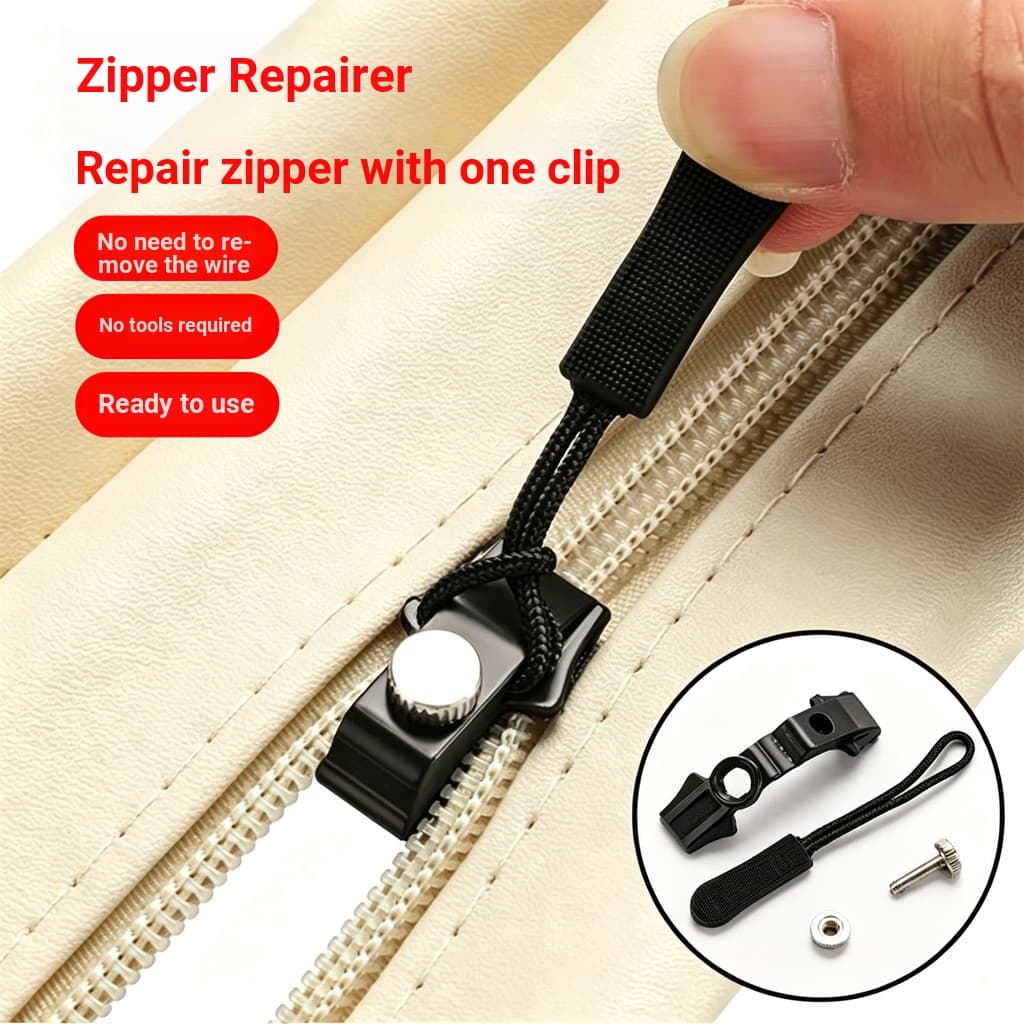 Ferramenta útil de reparo Universal para reparo de zíper, sem necessidade de desmontar pontos, sem ferramentas podem ser