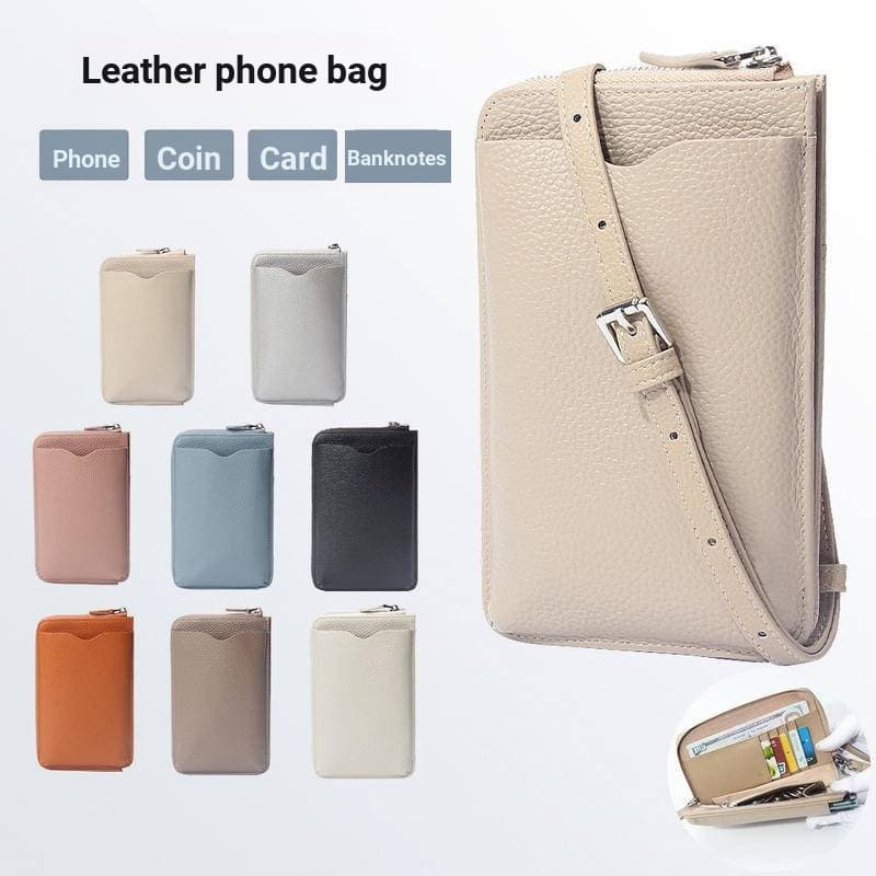 Couro genuíno saco do telefone móvel mensageiro pequeno saco Mini na moda feminino verão nicho de um ombro saco do telef