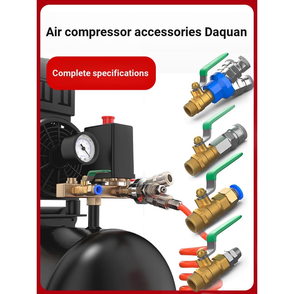 Acessórios do interruptor da válvula de esfera do Compressor de ar Daquan bomba de ar válvula conjunta de saída de ar tr