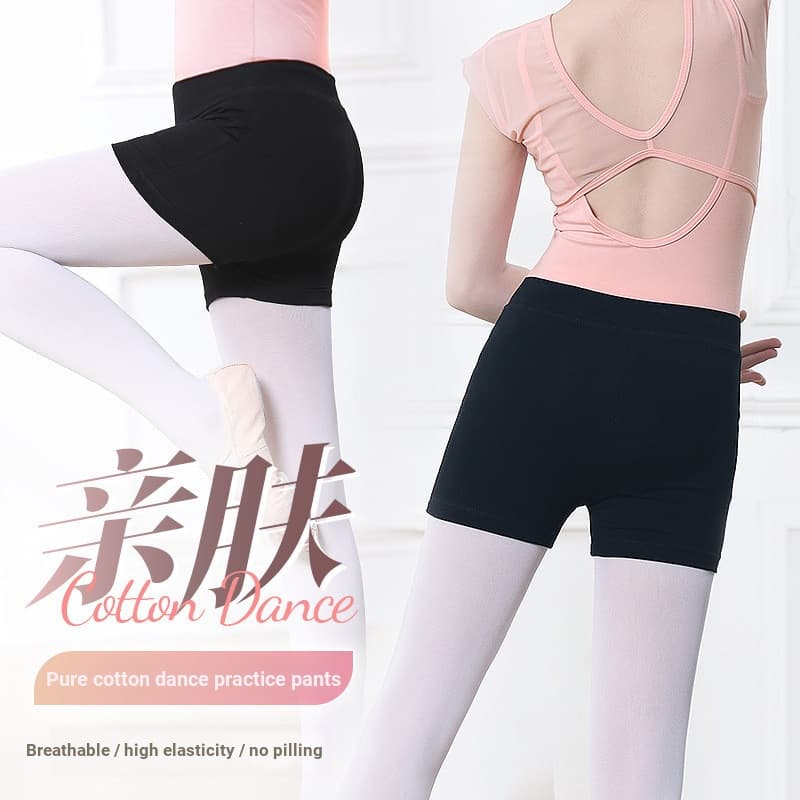 Calças de três pontos de cintura alta Shorts meninas calças de dança calças de prática crianças calças de segurança pret