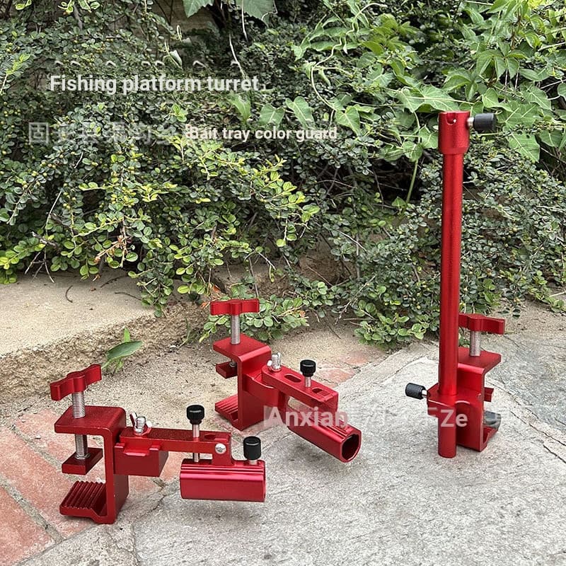 Mais vendido mesa de pesca torre rack grande objeto torre assento torre guarda-chuva rack acessórios bandeja isca proteç