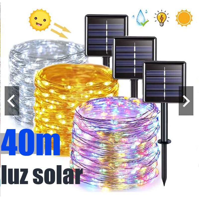 [Entrega 24 horas]Luzes Solares À Prova D'água De 50M 500LED , Usadas Para Decoração De Festa De Natal Em Sala De Casa