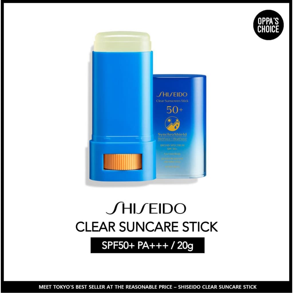 SHISEIDO Protetor solar bastao SPF50+ PA++++ 20g Shiseido Clear Suncare Stick