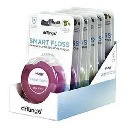 [Dr.Tung's] Smart Floss , 27m , Comfort Soft , 6 Unidades , Azul Claro , Rosa , Verde Menta
