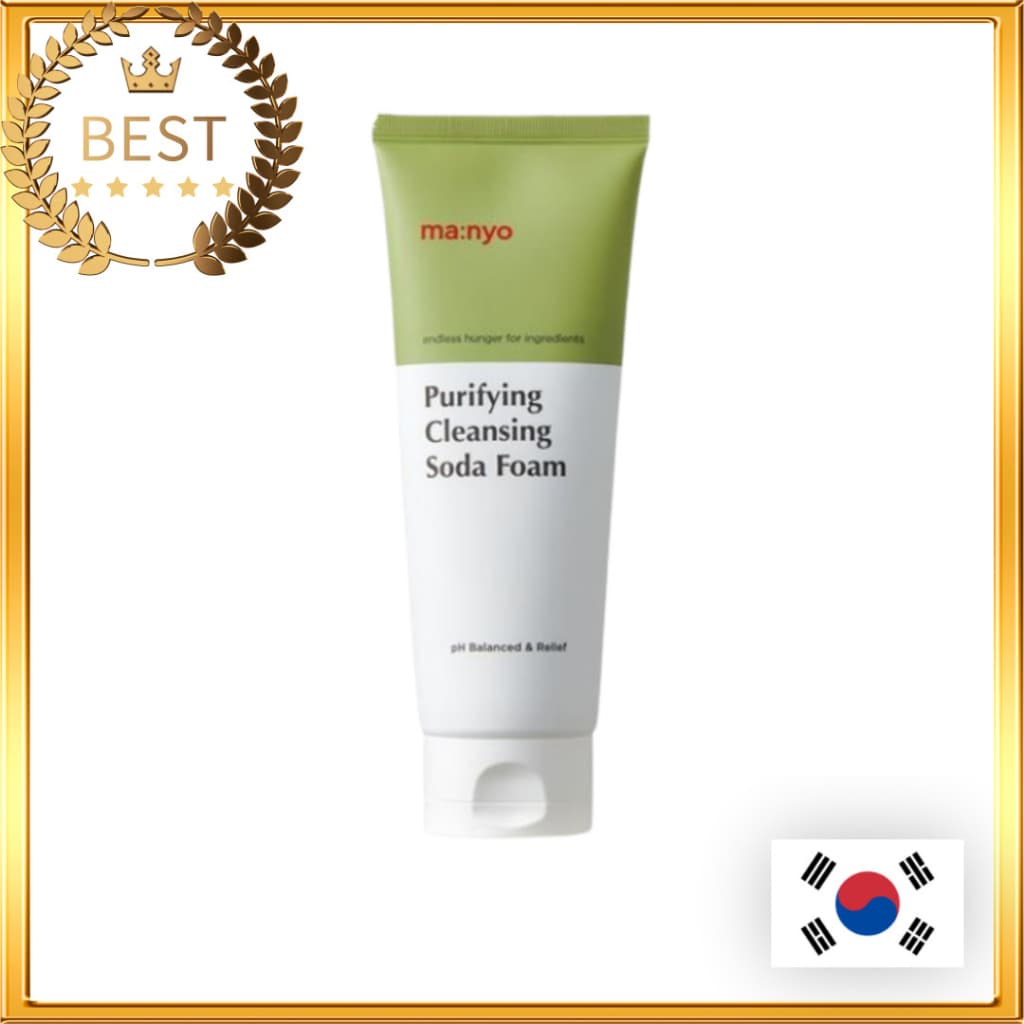 [Manyo Factory] Purifying Soda Foam 150ml / Espuma Purificante De Refrigerante 150ml │ Limpador De Maquiagem Facial Cuidados Com A Pele