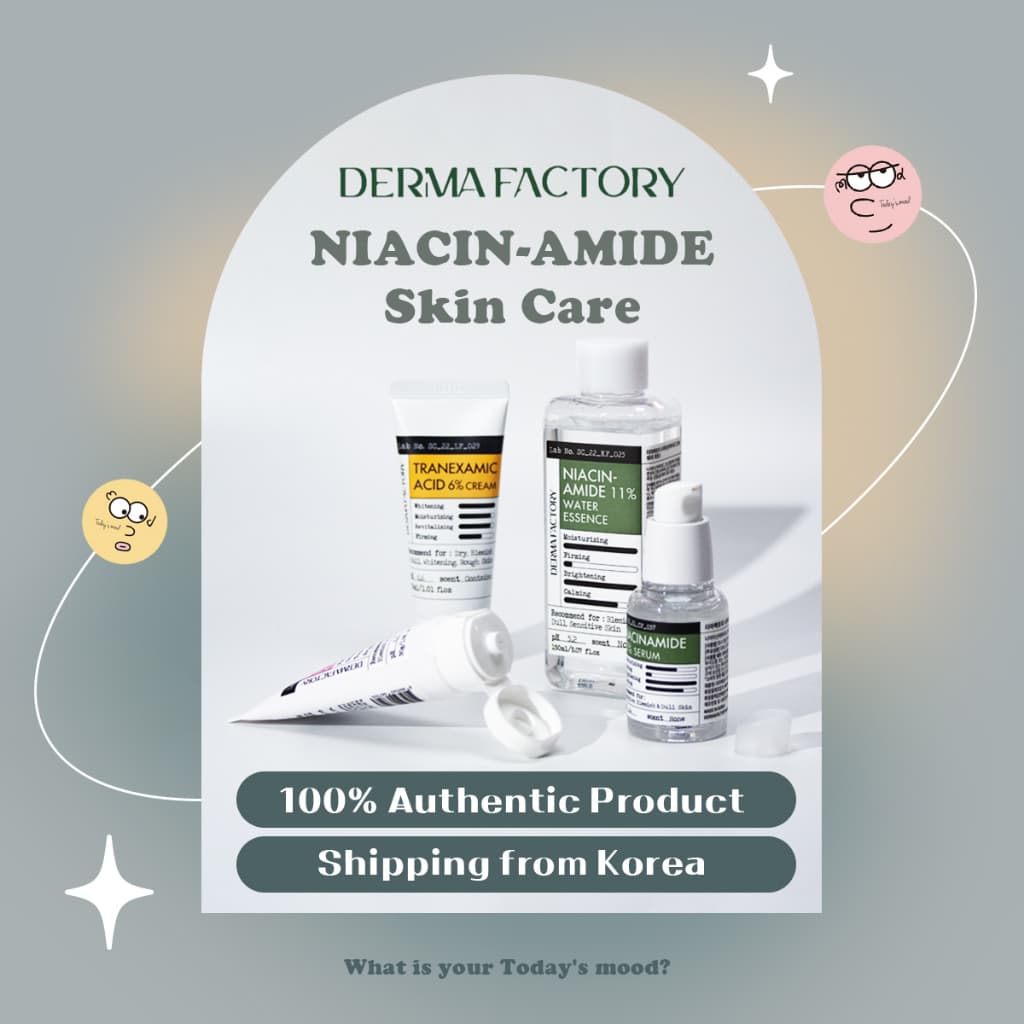 [Derma Factory] Niacinamide Skin Care | Ácido Tranexâmico Calmo Coreano Clareador Hidratante Dermafactório Oliveyoung
