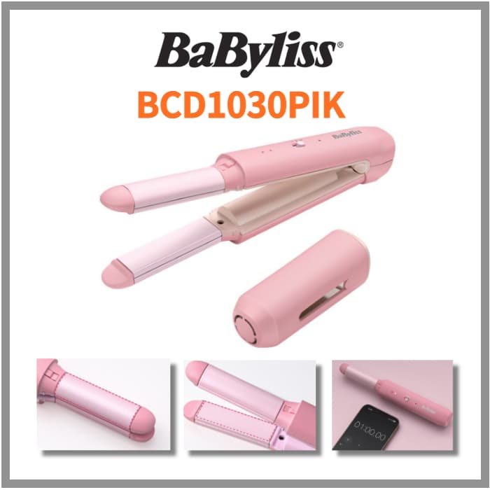babyliss BCD1030PIK Mini Alisador De Ferro Sem Fio Estilo Bidirecional (Plano , Modelador) Revestimento De Cerâmica Leve