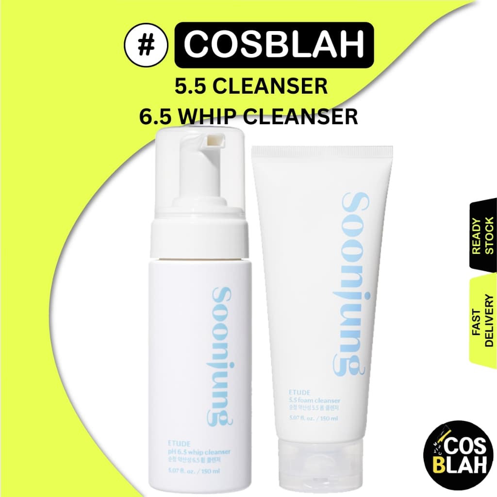 Etude House SoonJung 5.5 Espuma De Limpeza 150ml/6.5 Limpador Chicote 150ml