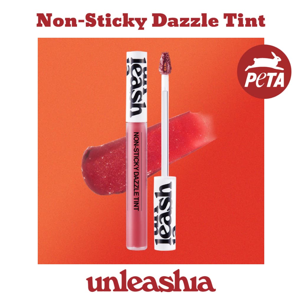 [unleashia] (NEW) Non-sticky Dazzle Tint (8 Cores) | Brilho Bling Sprinkle Brilhante Mancha Labial