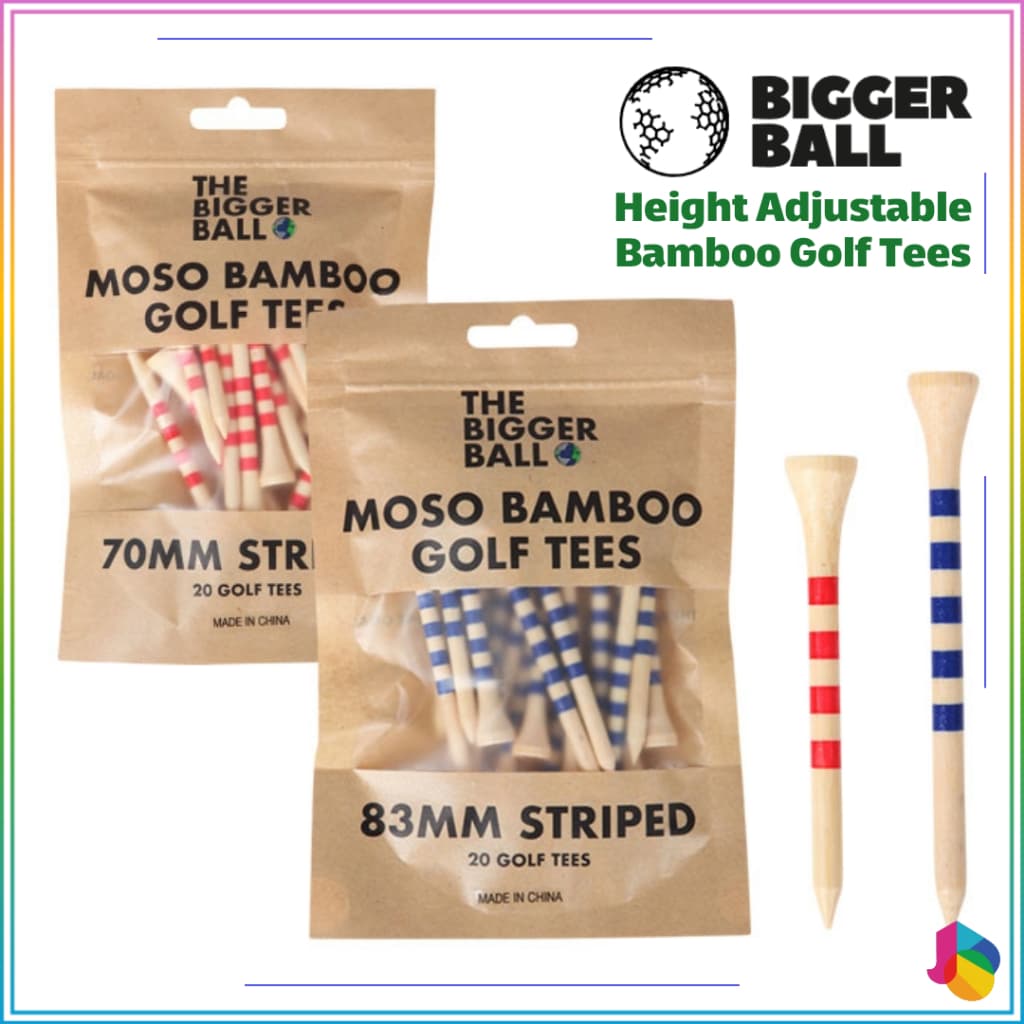 [A Bola Maior] Camisetas De Golfe Retas De Bambu (70/83 Mm)