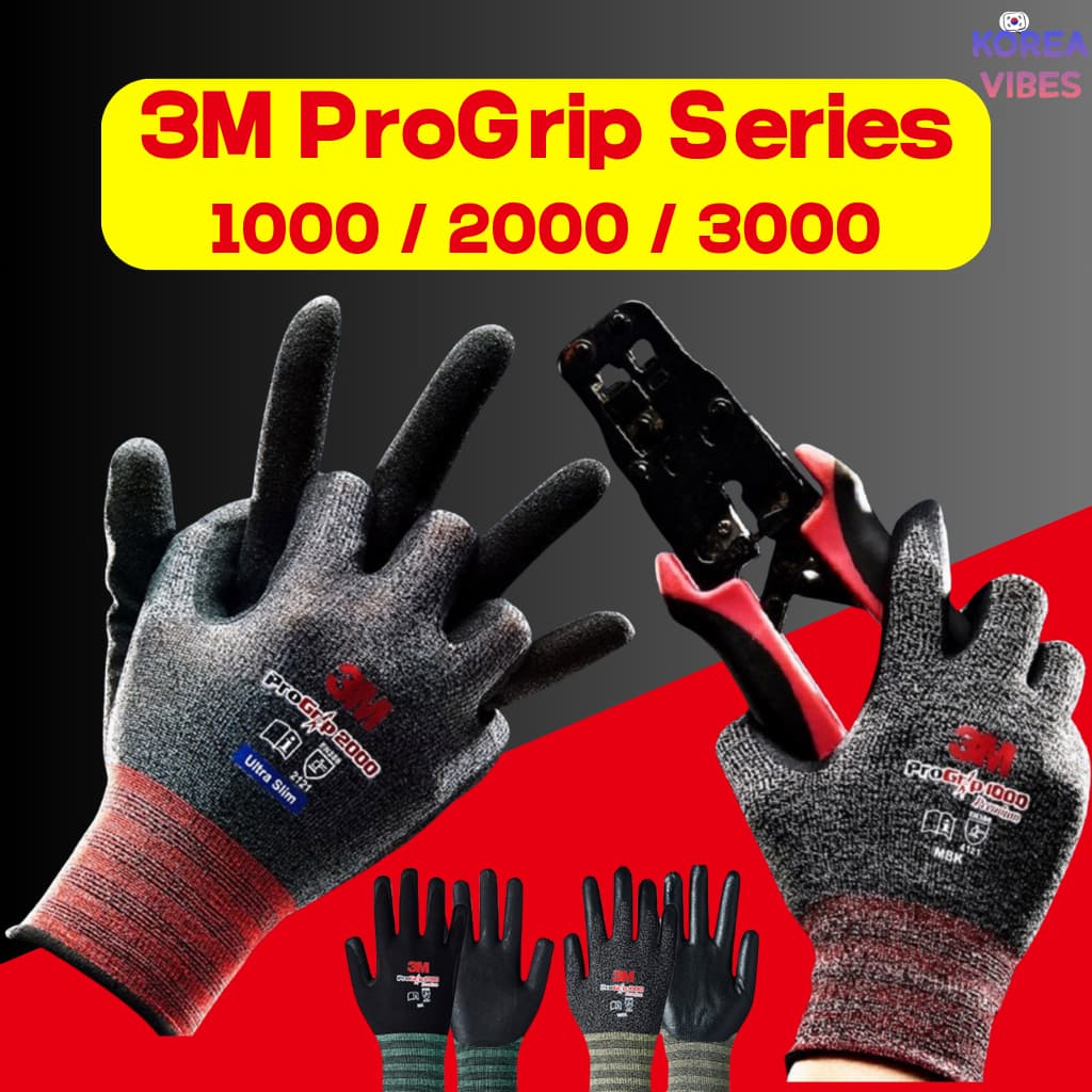 Luvas 3M ProGrip 1000 2000 3000 Pro Grip Safe Trabalho Segurança Jardinagem Mecânica Construção