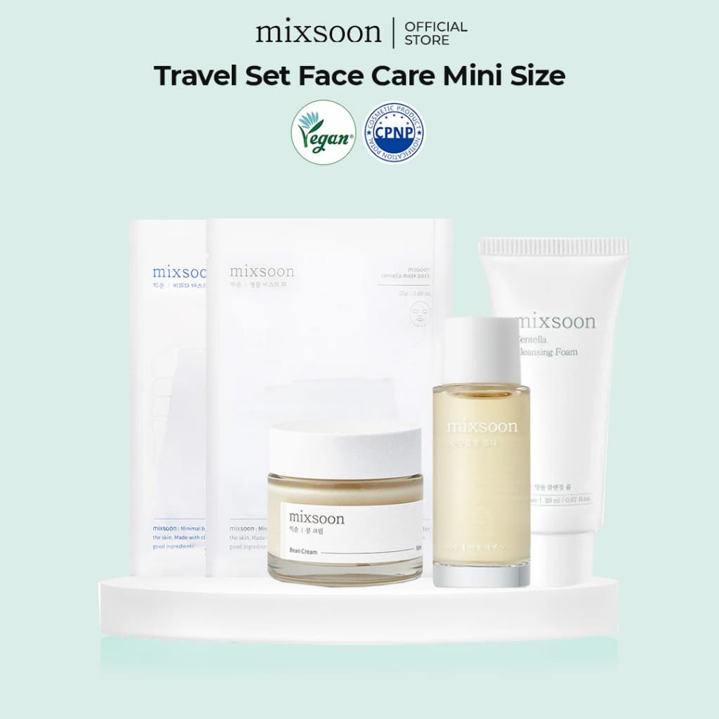 mixsoon Bean , Centella , Essence-Conjunto De Viagem Para Cuidados Faciais Tamanho Mini