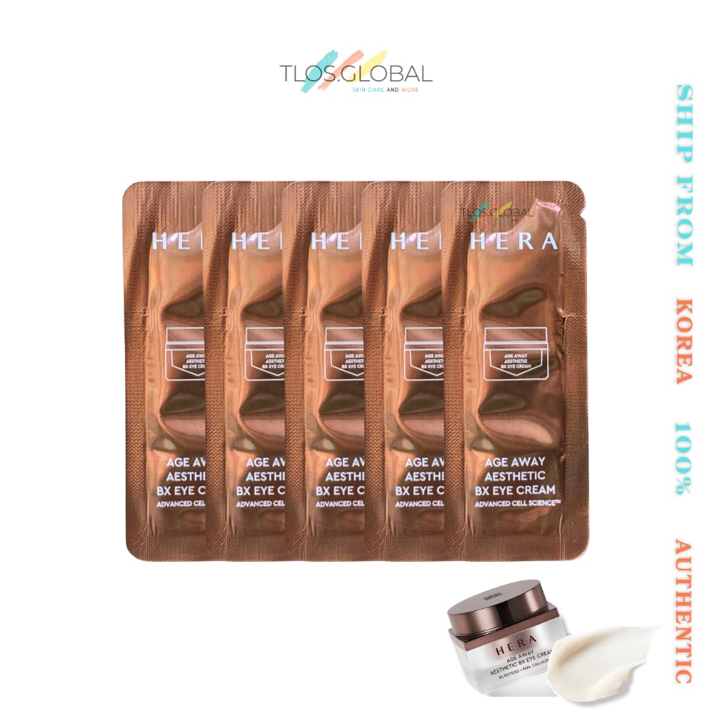 24pcs or 48pcs Hera Age Away Aethentic BX Eye Cream 1ml |Collagen, BX peptide, and rice EGF