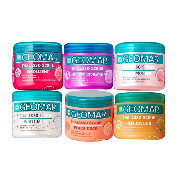 Geomar Dead Sea Salt Large Capacity Body Scrub 600g 6 types