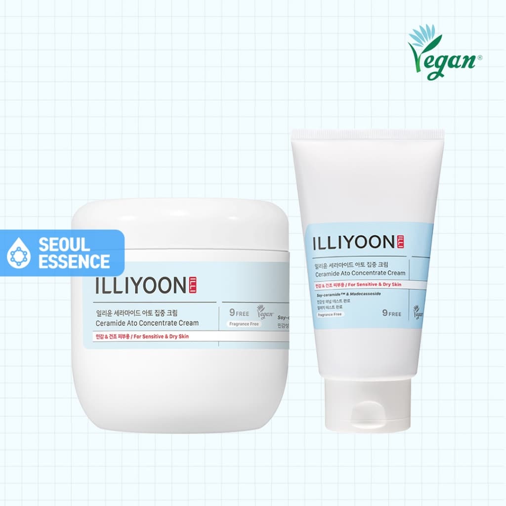 ILLIYOON Ceramida Ato Creme Concentrado 200ml/500ml/150ml/30ml-Suave E Forte , Hidratante Calmante , Para Pele Sensível Seca