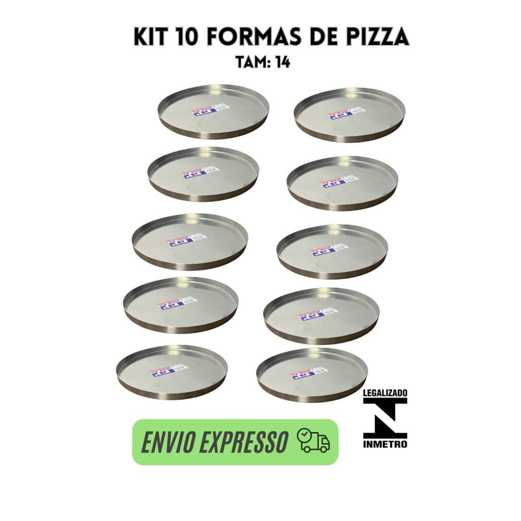 kit forma de pizza, assadeira redonda de alumnio de pizza , kit de assadeiras de  aluminio 14cm