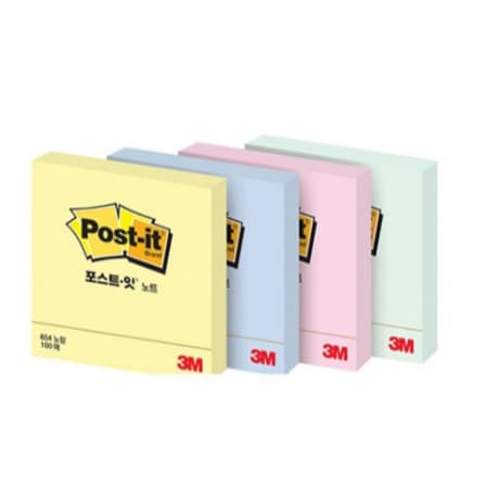[3M] Post-it Pegajoso/Bloco De Notas/Nota Adesiva/100 Folhas/76 x 76/4 Cores