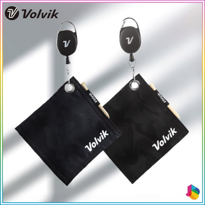 [VOLVIK] Toalha De Carretel De Golfe CAMO Design-VBEP (Preto E Marinho)