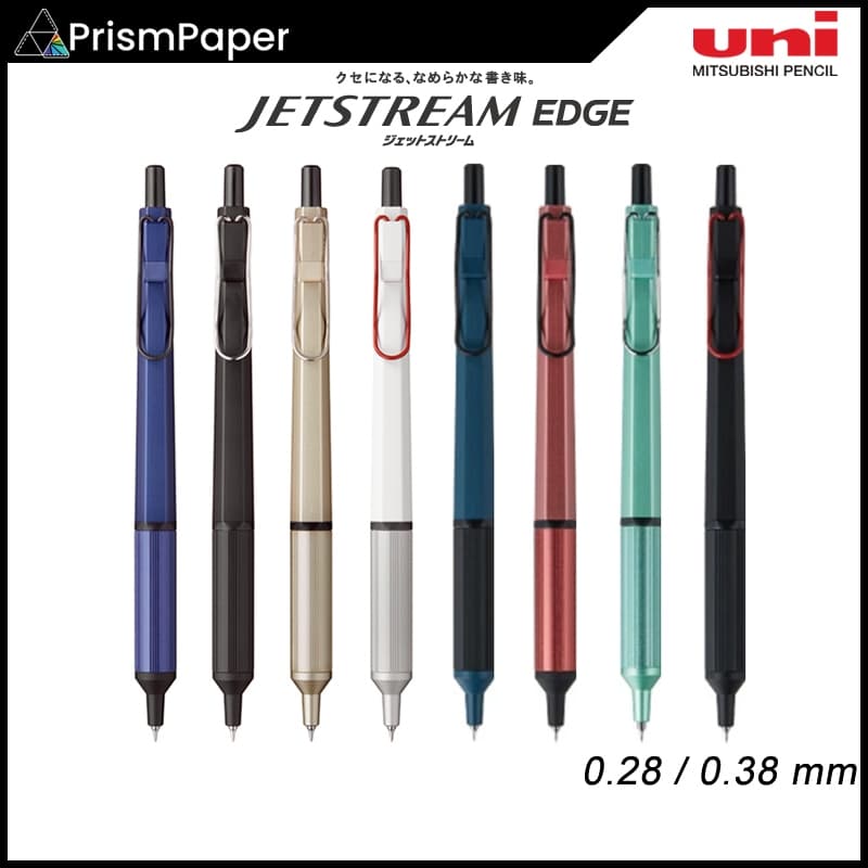 Caneta Esferográfica À Base De Óleo Uni Jetstream EDGE 0.28/0.38 mm