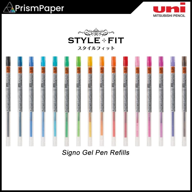 Gel Signo Recarga De Caneta Múltipla Uni Style Fit (0.28 Mm/0.38) UMR-109 Multipen Personalizavel