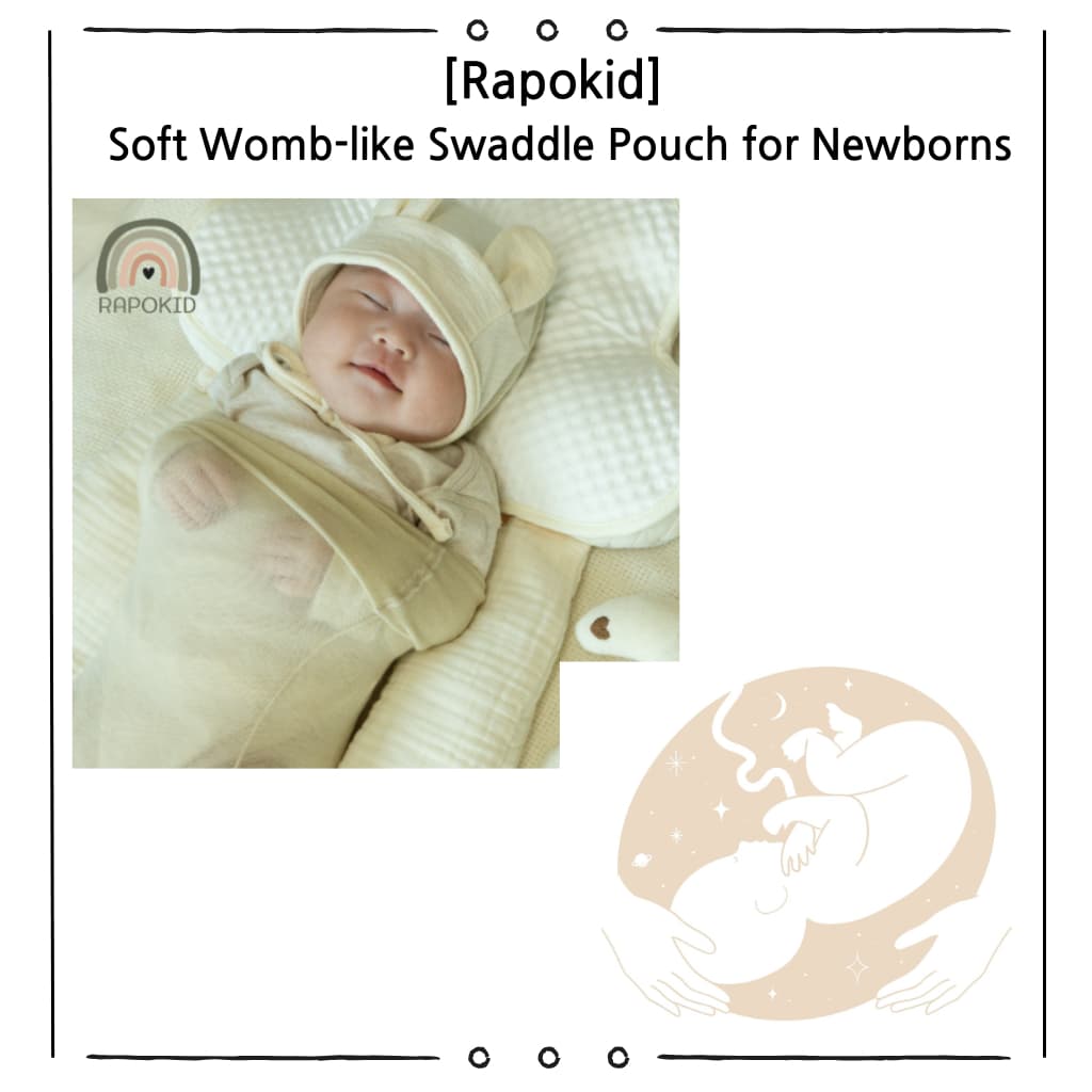 Saco De Dormir Rapokid baby Cocoon | Envoltório De Faixa Para Recém-Nascidos De Simulação De Útero swaddle Infantil Macio E Respirável Nascido Coreano Bebê De 0 A 3 Meses