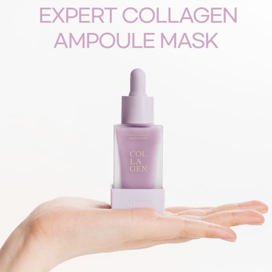Máscara Facial e Ampola AIPPO Expert Collagen Ampoule Mask Aumento do Brilho Firmeza da Pele Esfoliação 30ml