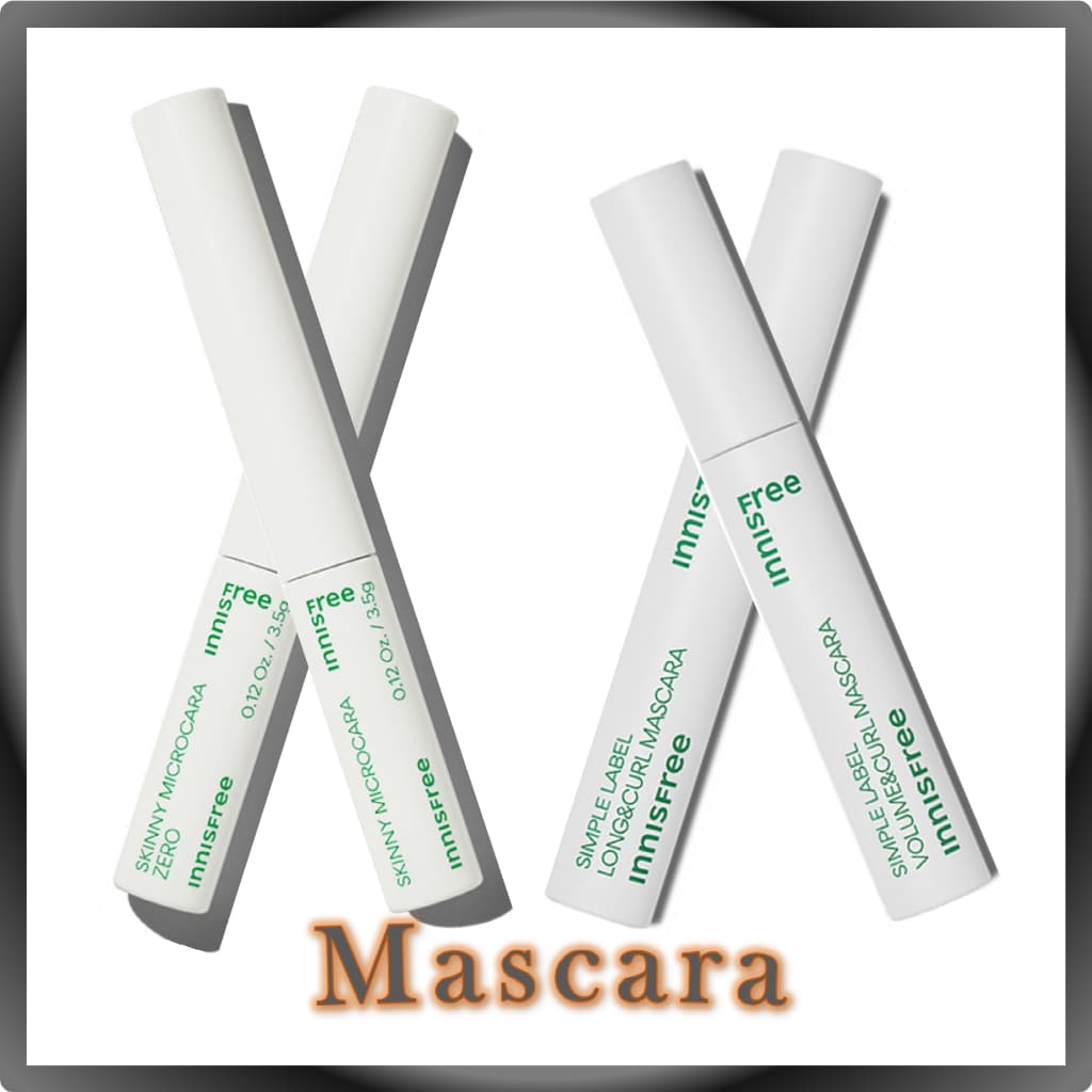 innisfree Mascara (Simple Label Long&Curl Mascara, Simple Label Volume&Curl Mascara, Skinny Microcara, Skinny Microcara Zero) / innisfree Mascara