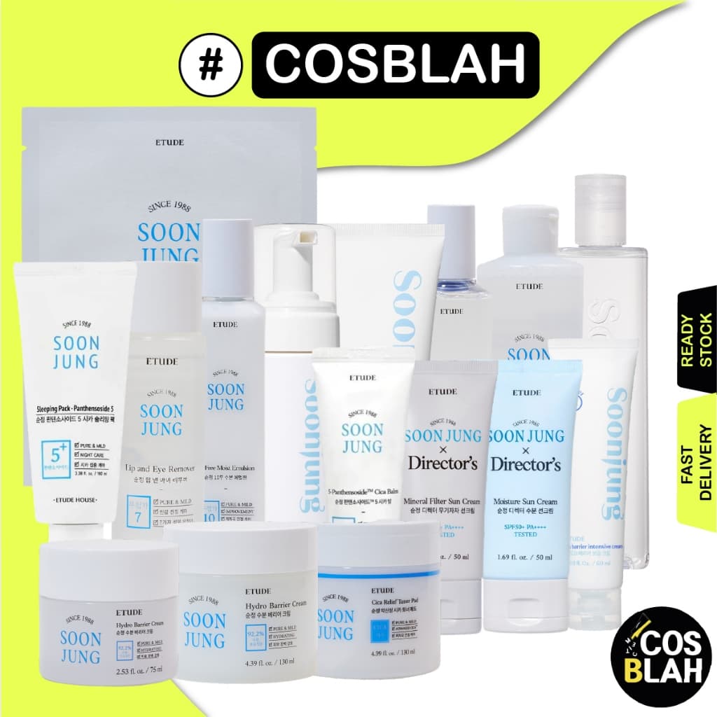 Etude House Soonjung Skincare Toner/Emulsão/Creme/Limpador