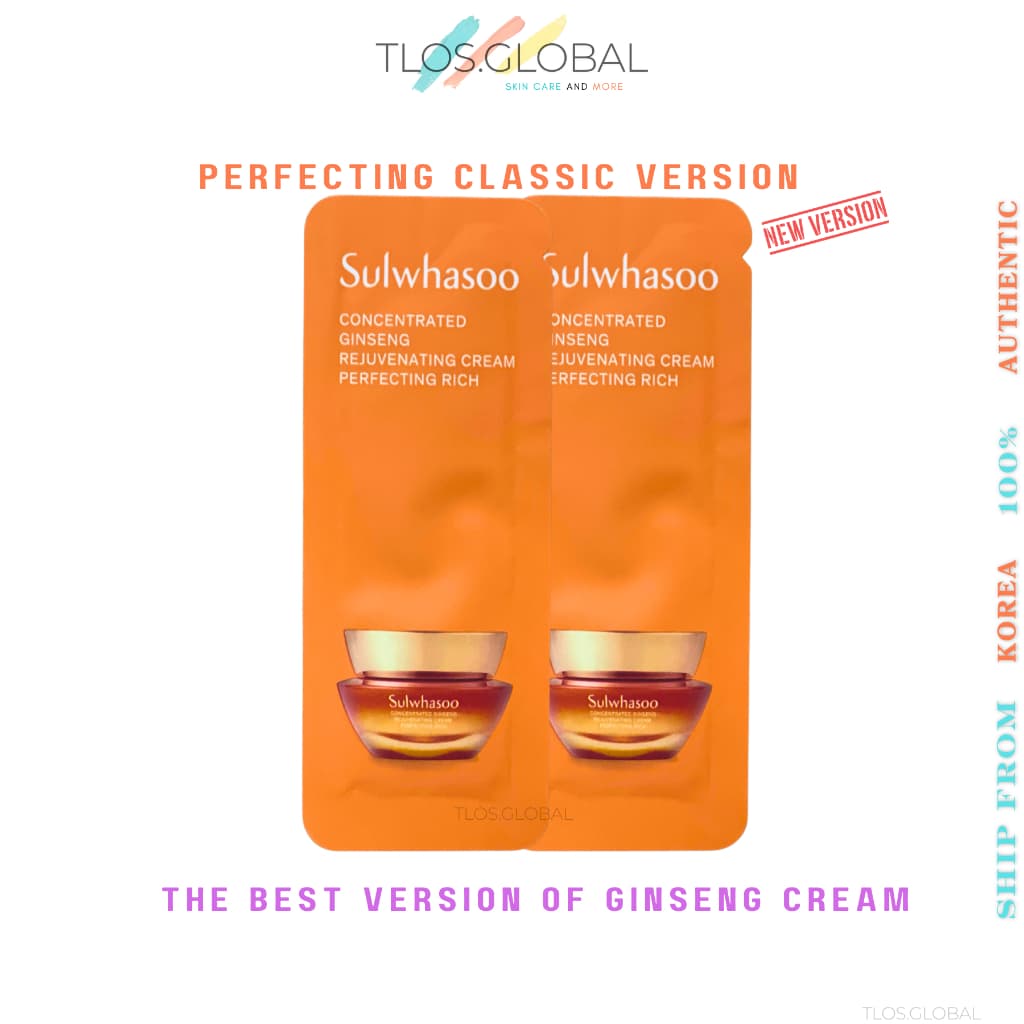 Sulwhasoo Concentrado Ginseng Rejuvenescedor Creme Aperfeiçoador Rico 1ml